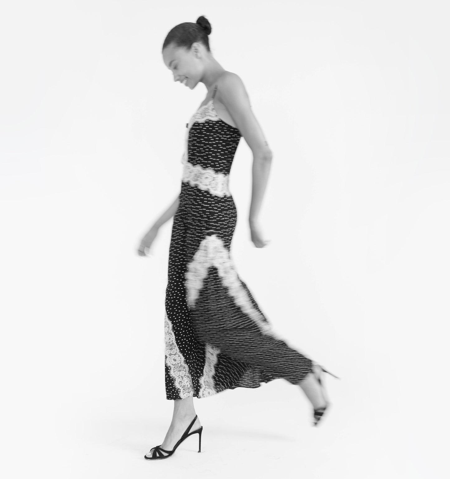 The Francesca Dress - Black Polka Dot