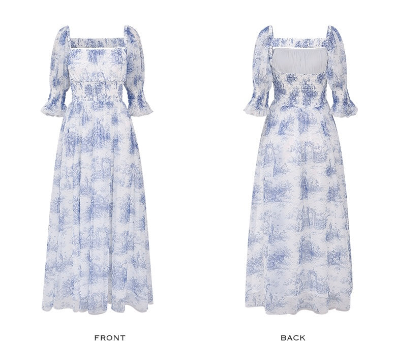 Misty toile dress
