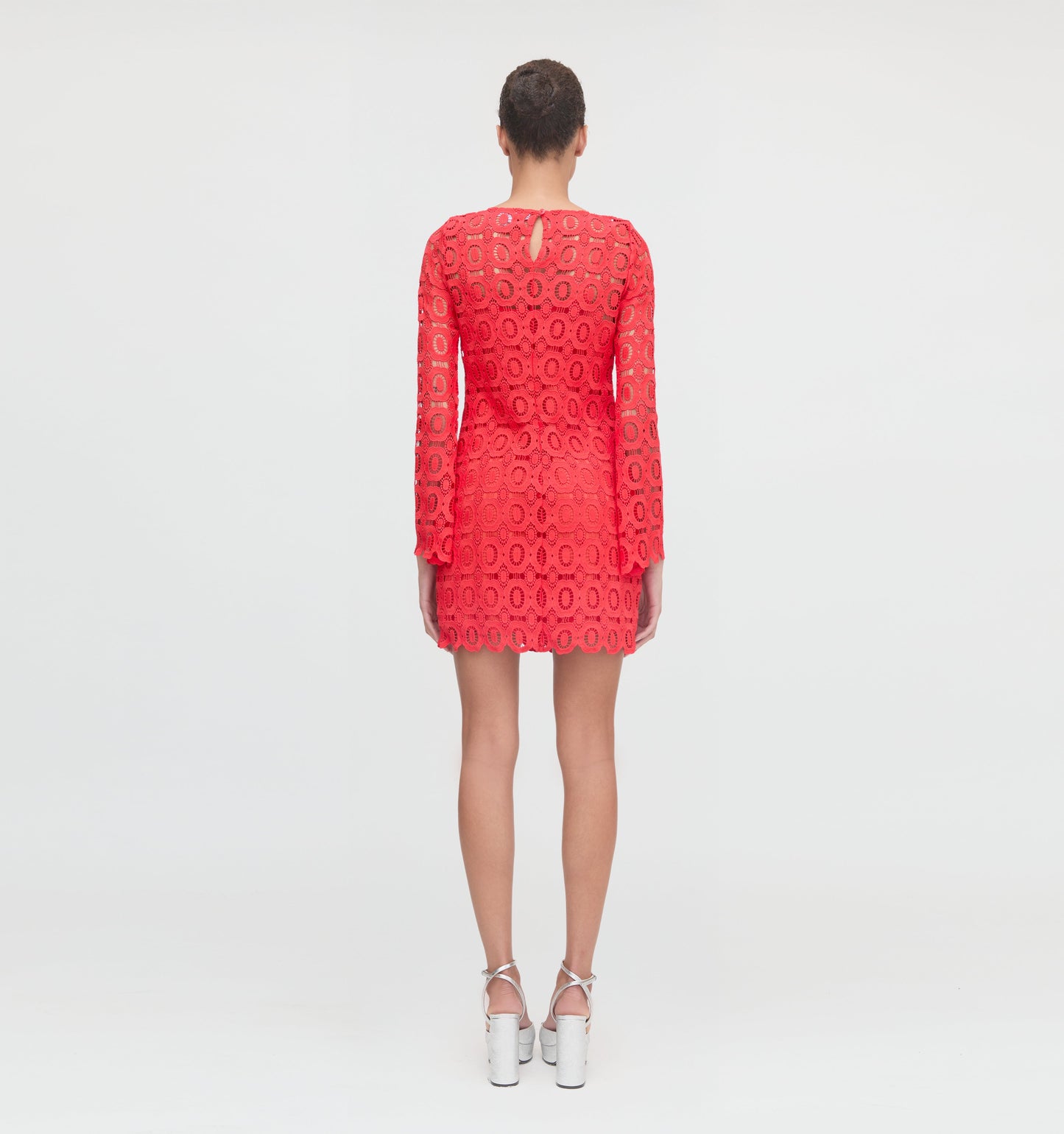 The Eliza Mini Dress - Poppy Lace