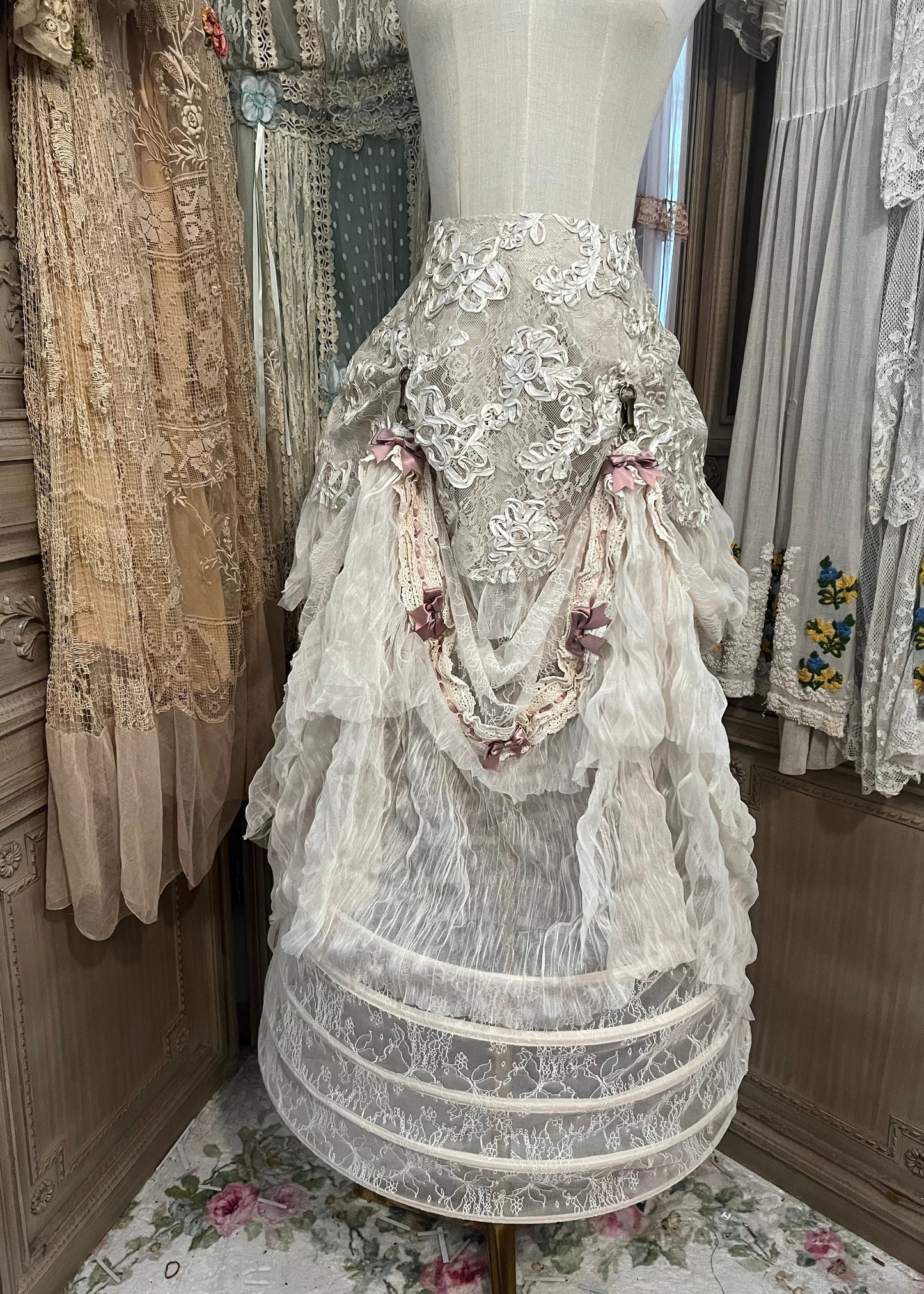 Edwardian dollette skirt / crinoline