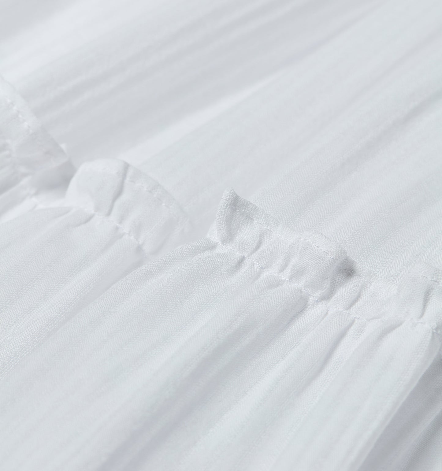 The Ellie Nap Dress - White Shadow Stripe