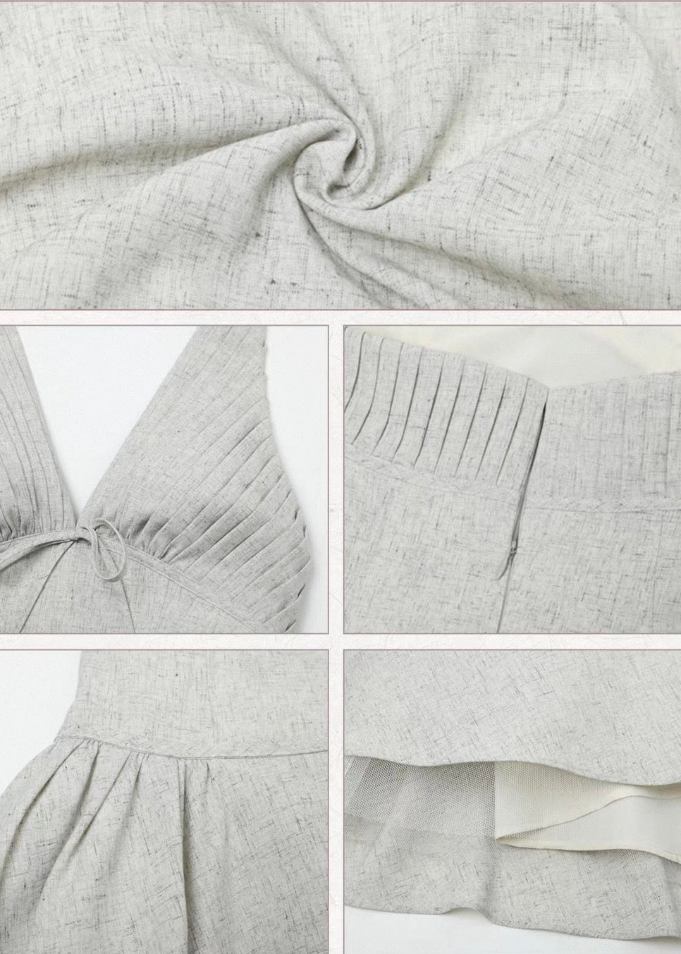 Dove gray whisper dress