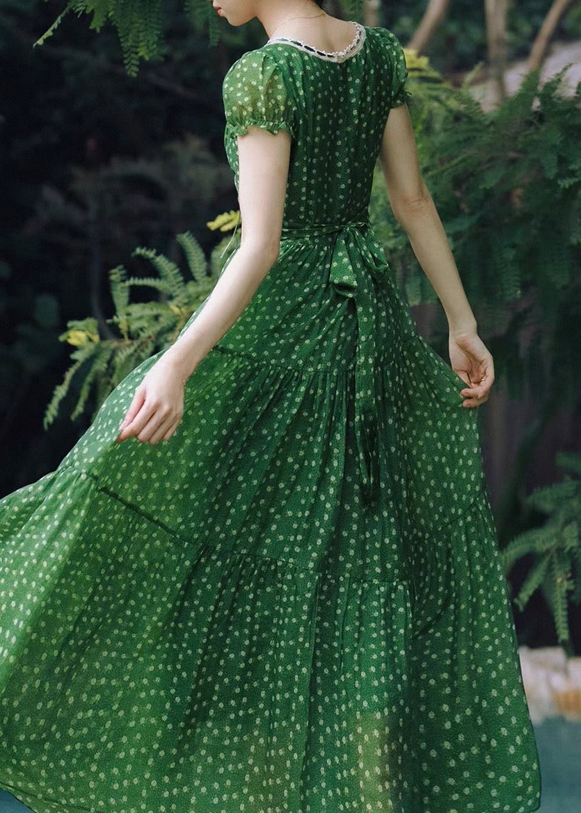 Emerald cottage dress