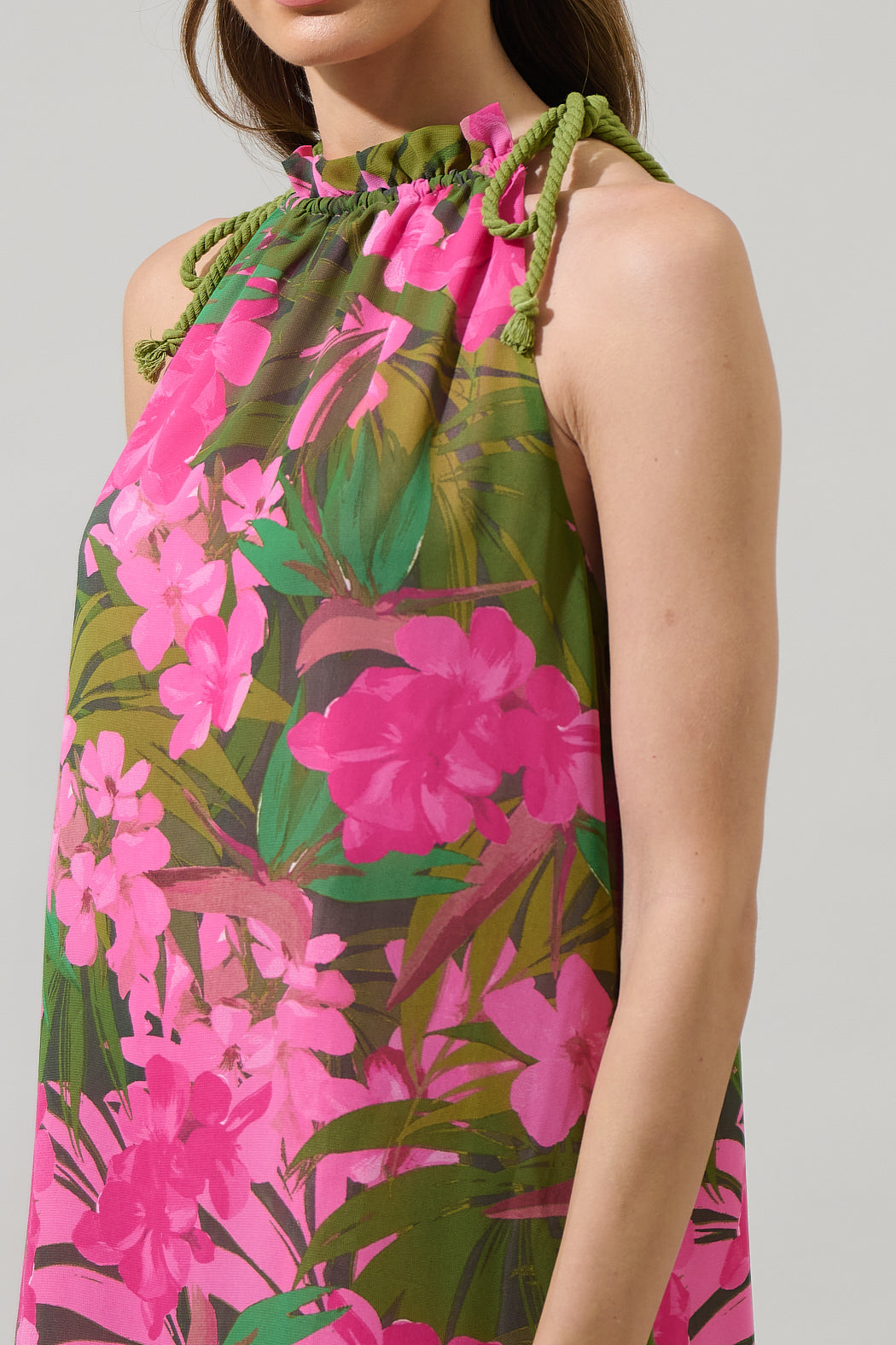 Dandi Floral Rumba Halter Mini Dress