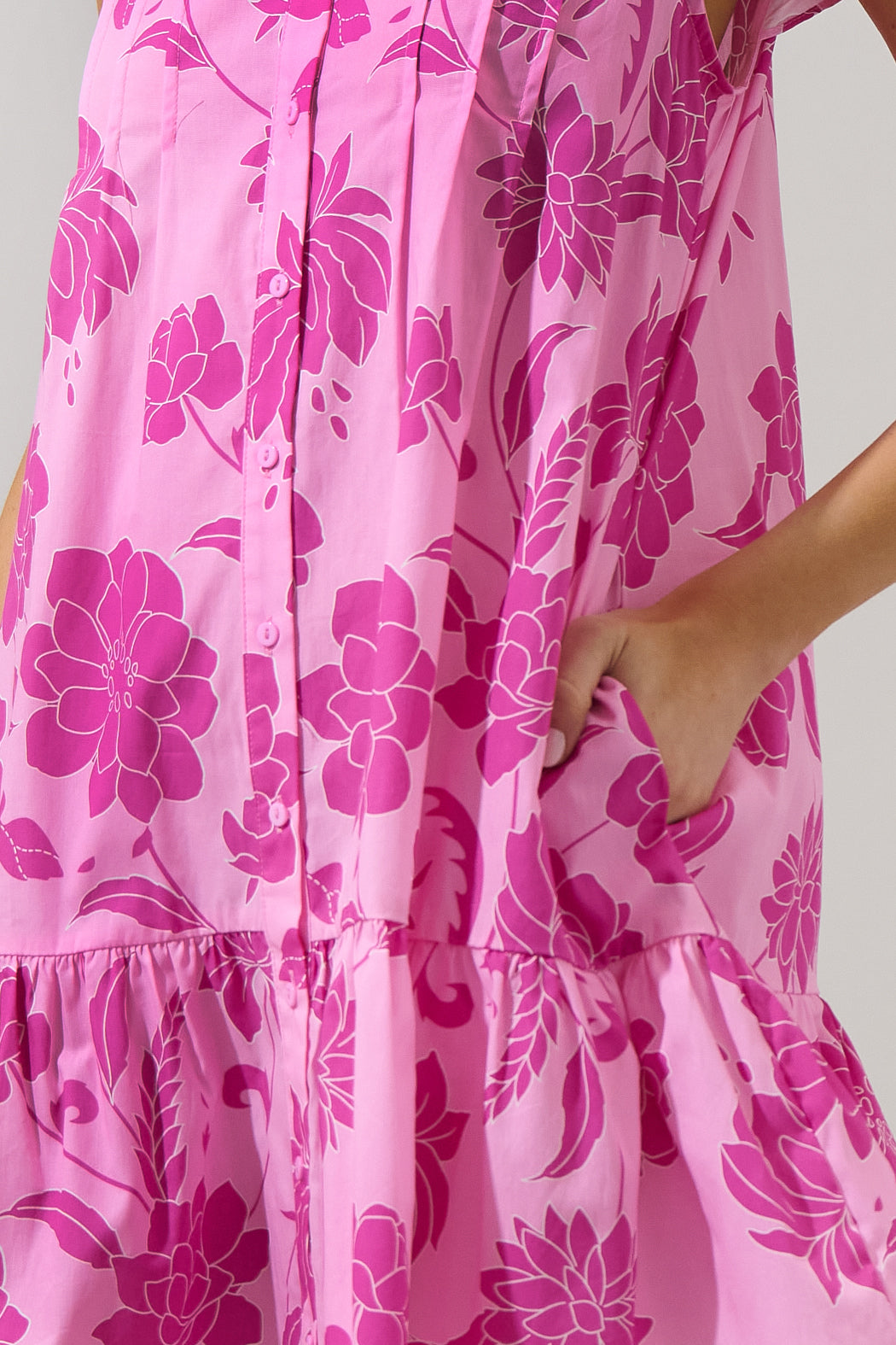 Dovina Floral Paix Shift Mini Dress