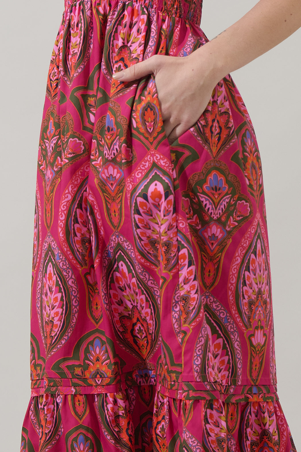 Azura Paisley Belraj Poplin Maxi Dress