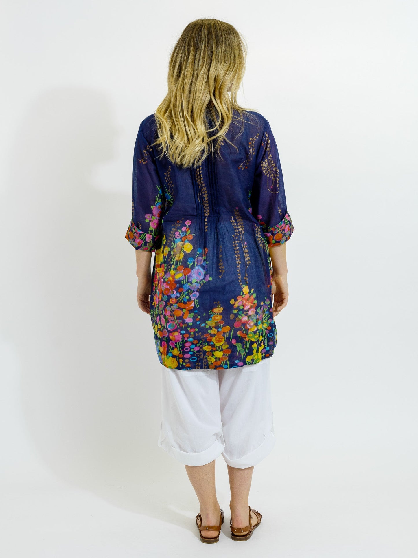 Tully Top in Navy Spring