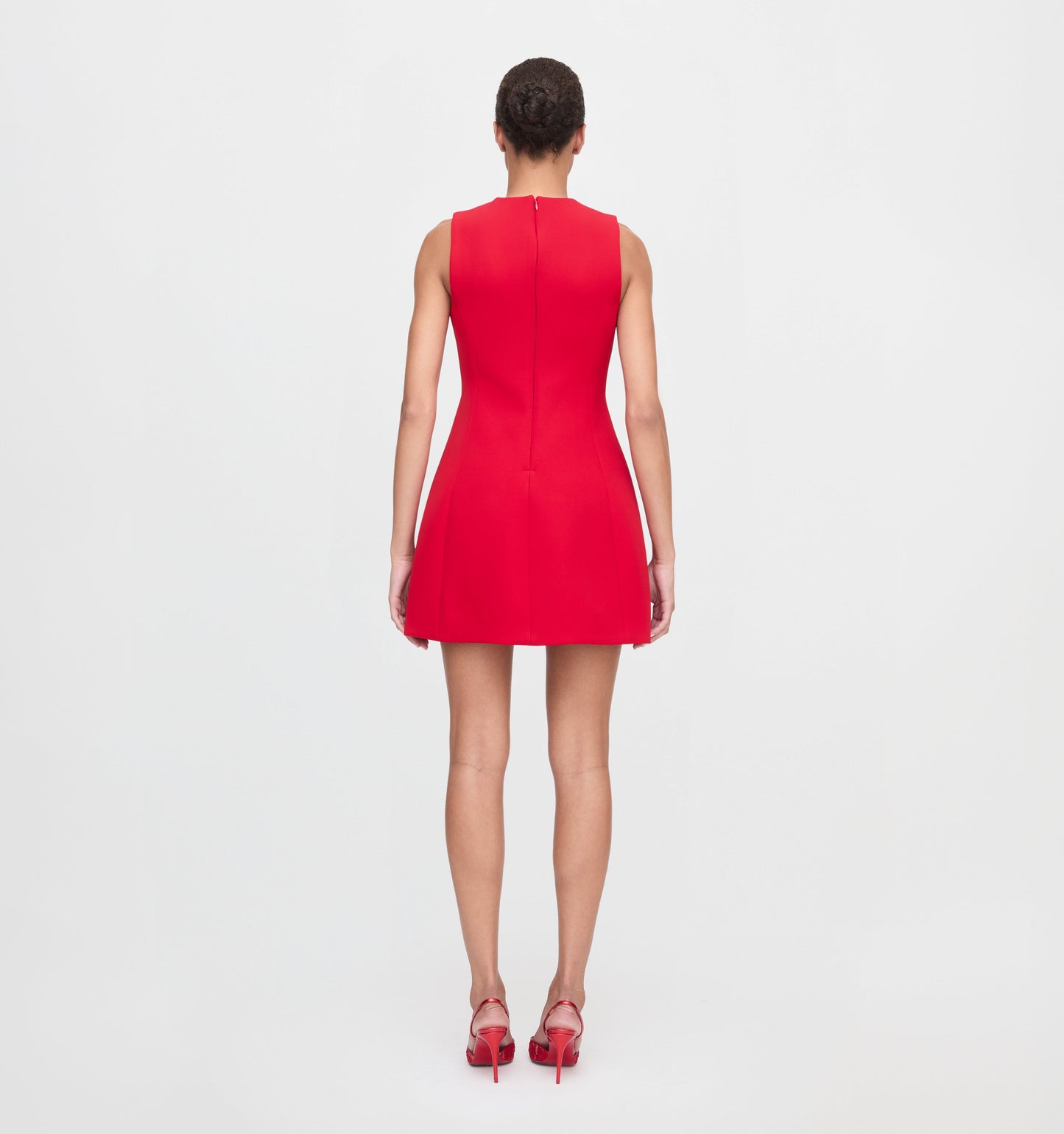 The Blythe Bow Dress - Red with Red Bows