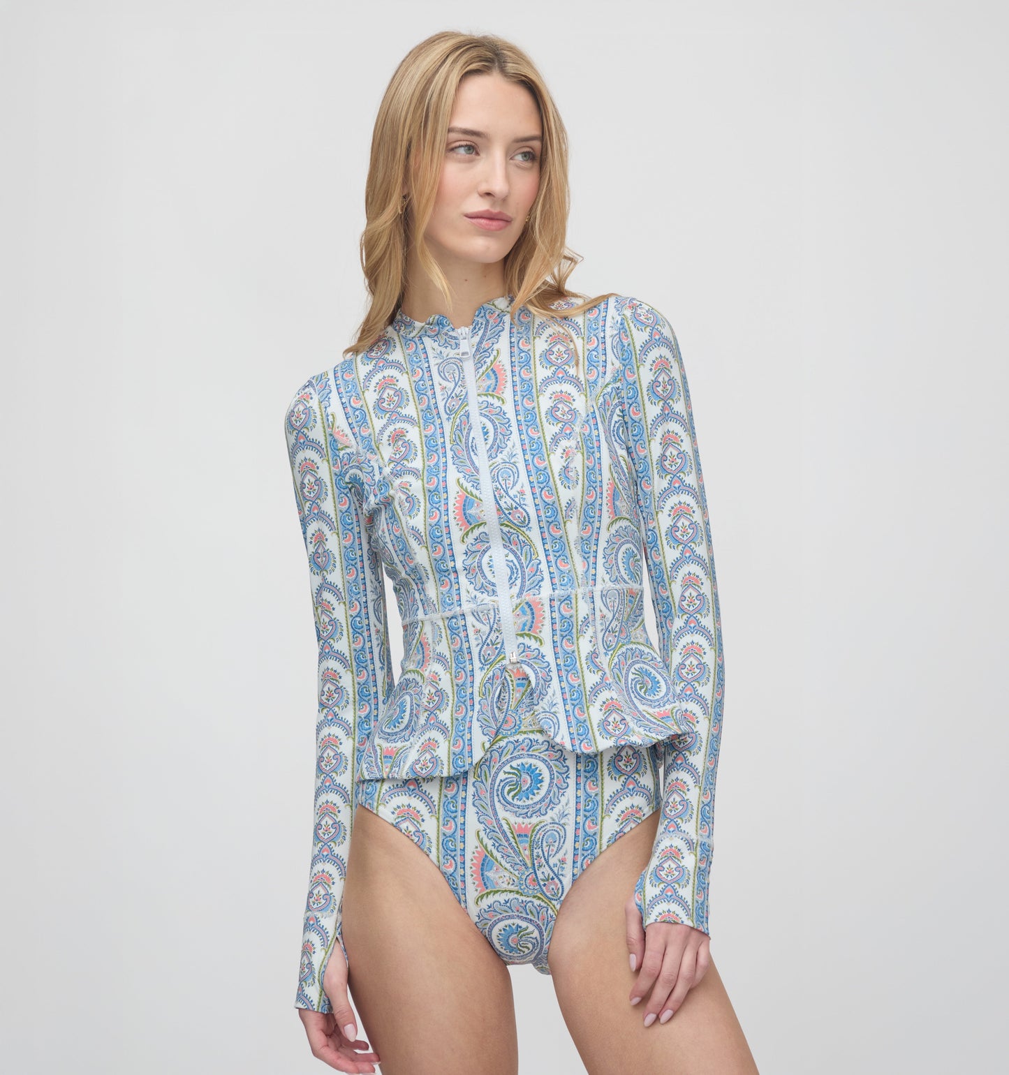 The Giana One Piece - Blue Corsica Paisley