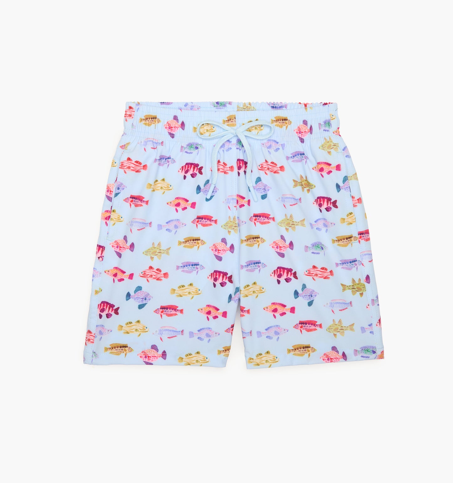 The Men's Julien Swim Trunk - Blue Rainbow Fish