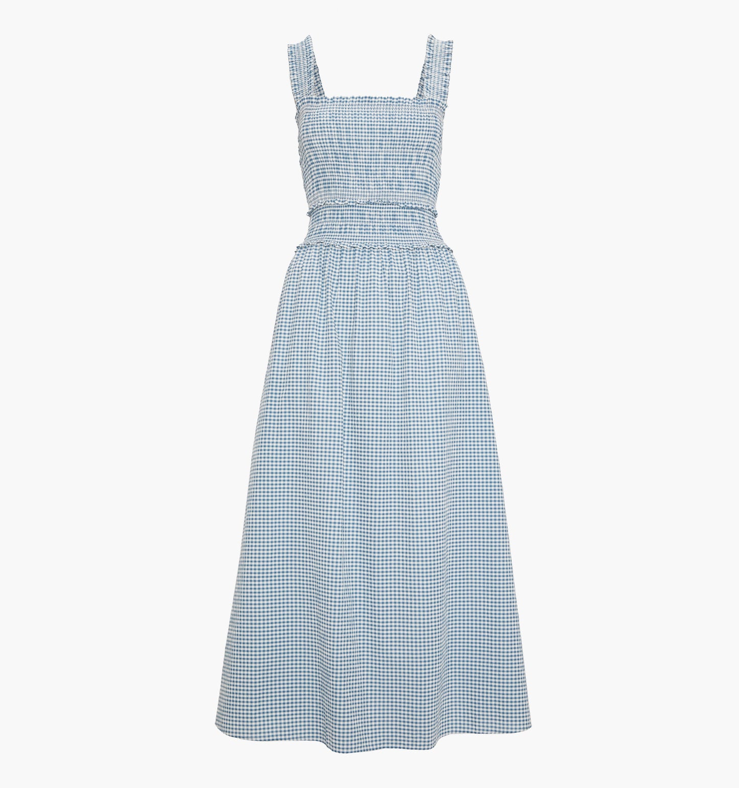 The Azalea Maxi Nap Dress - Lagoon Gingham