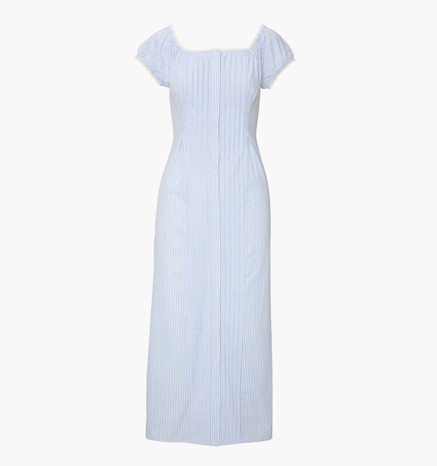 The Madison Dress - Blue/White Stripe