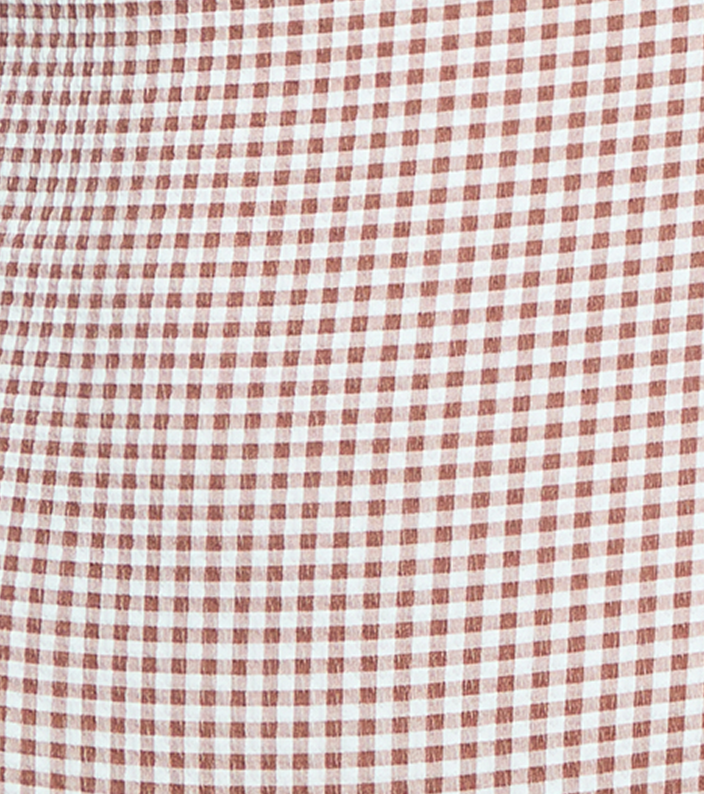 The Zuri Swim Skirt - Cognac Gingham