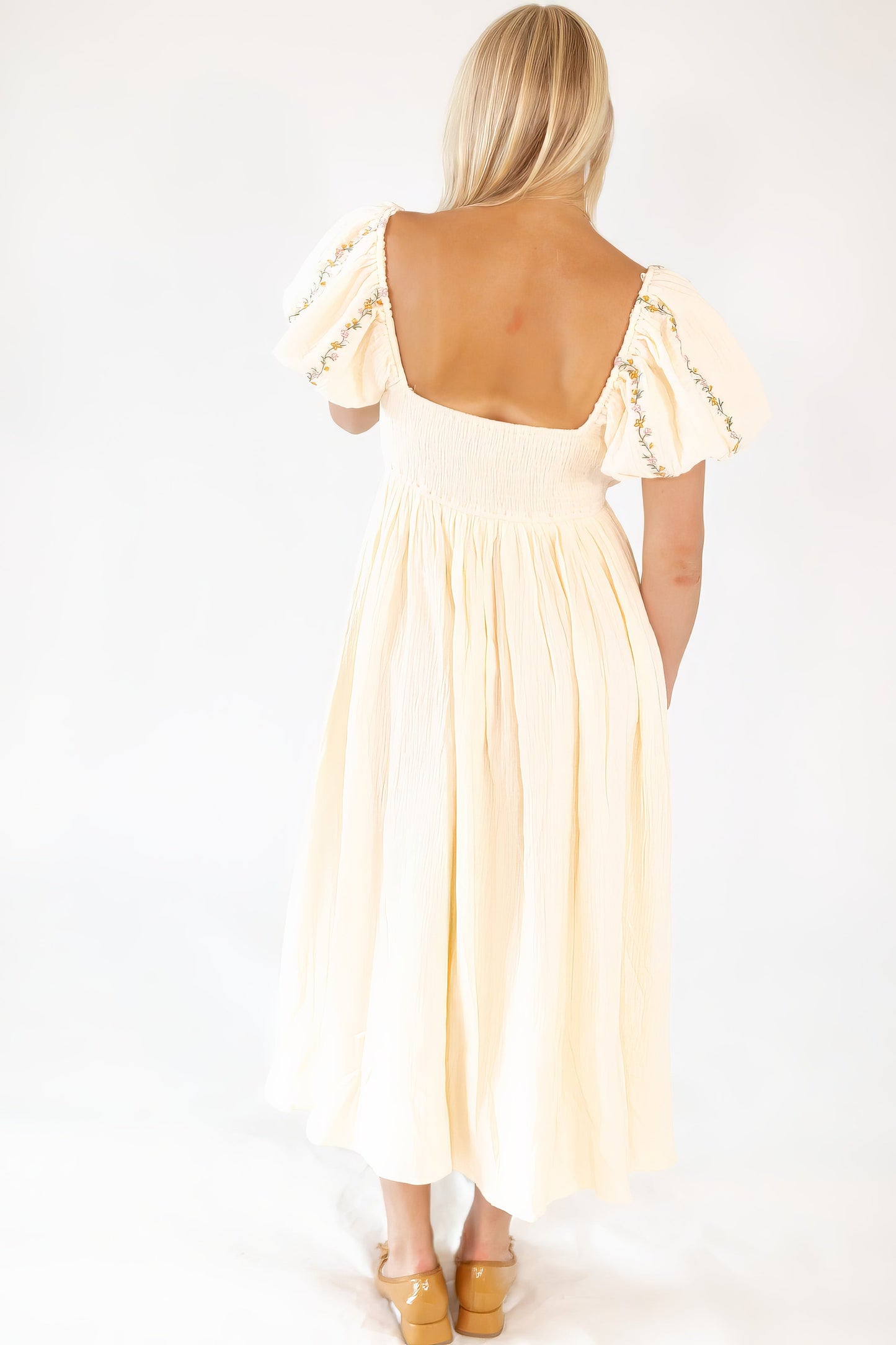 Kerrie Embroidered Cotton Dress