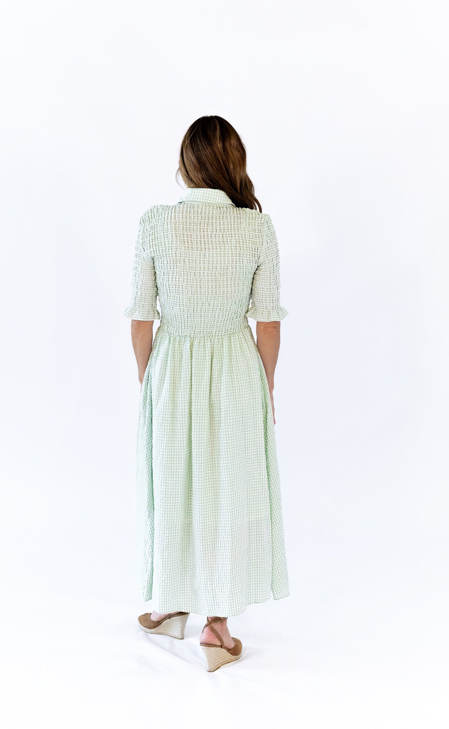 Parly Gingham Midi Dress