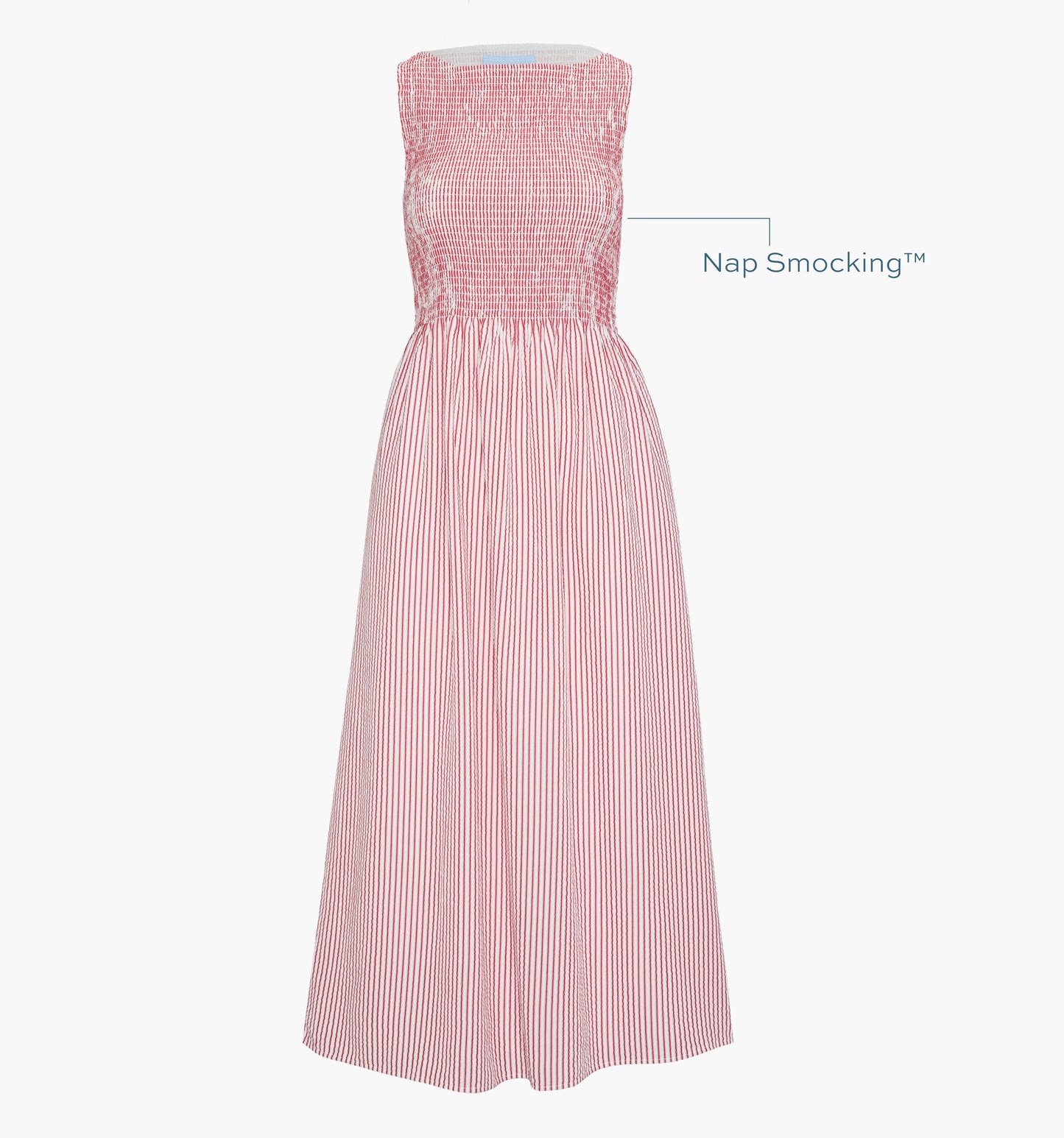 The Cosima Nap Dress - Red Ticking Stripe