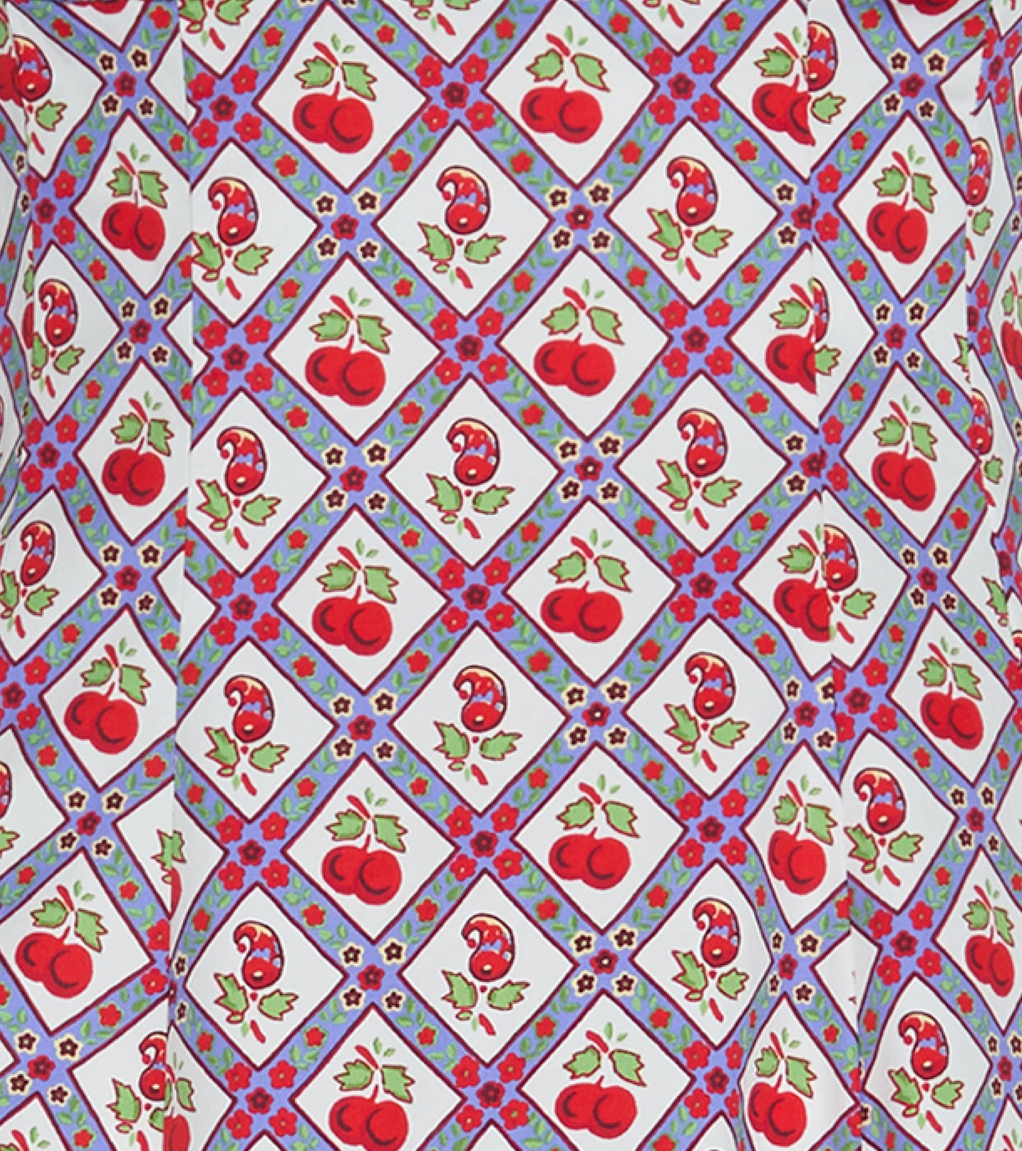 The Tiny Ellie Nap Dress - Diamond Cherries Cherry Red