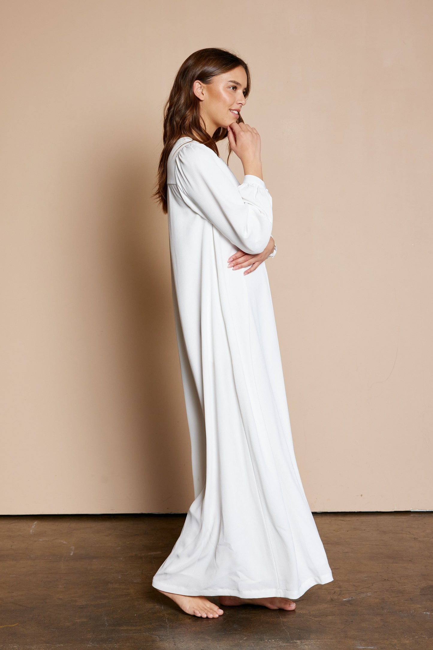 The Half-Zip White Dress
