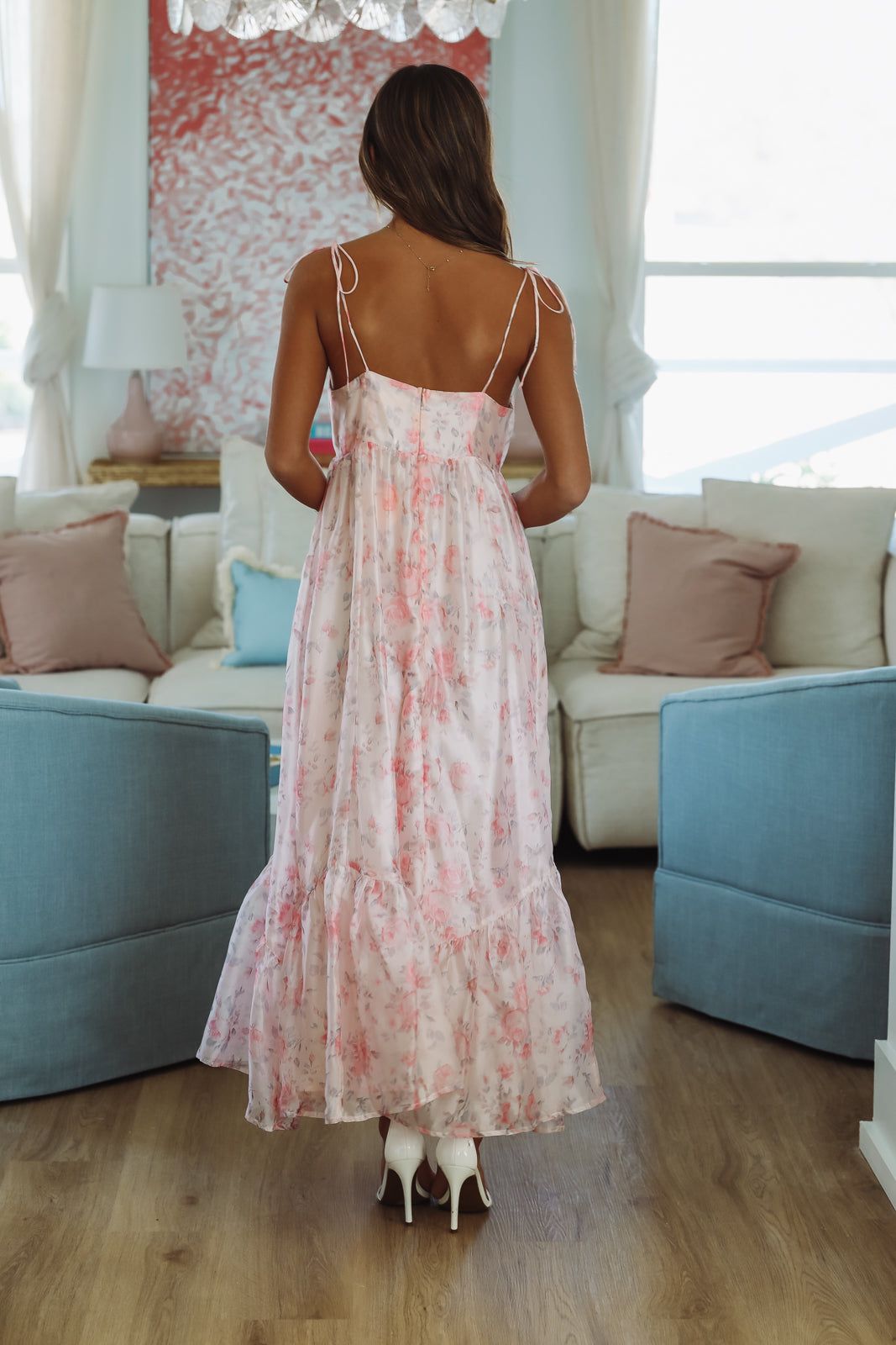 Last Night's Letter Maxi Dress - Pink