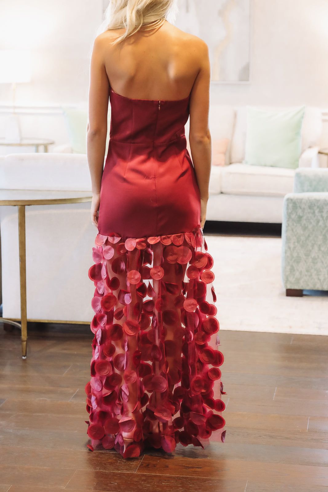 Bordeaux Nights Maxi Dress - Wine