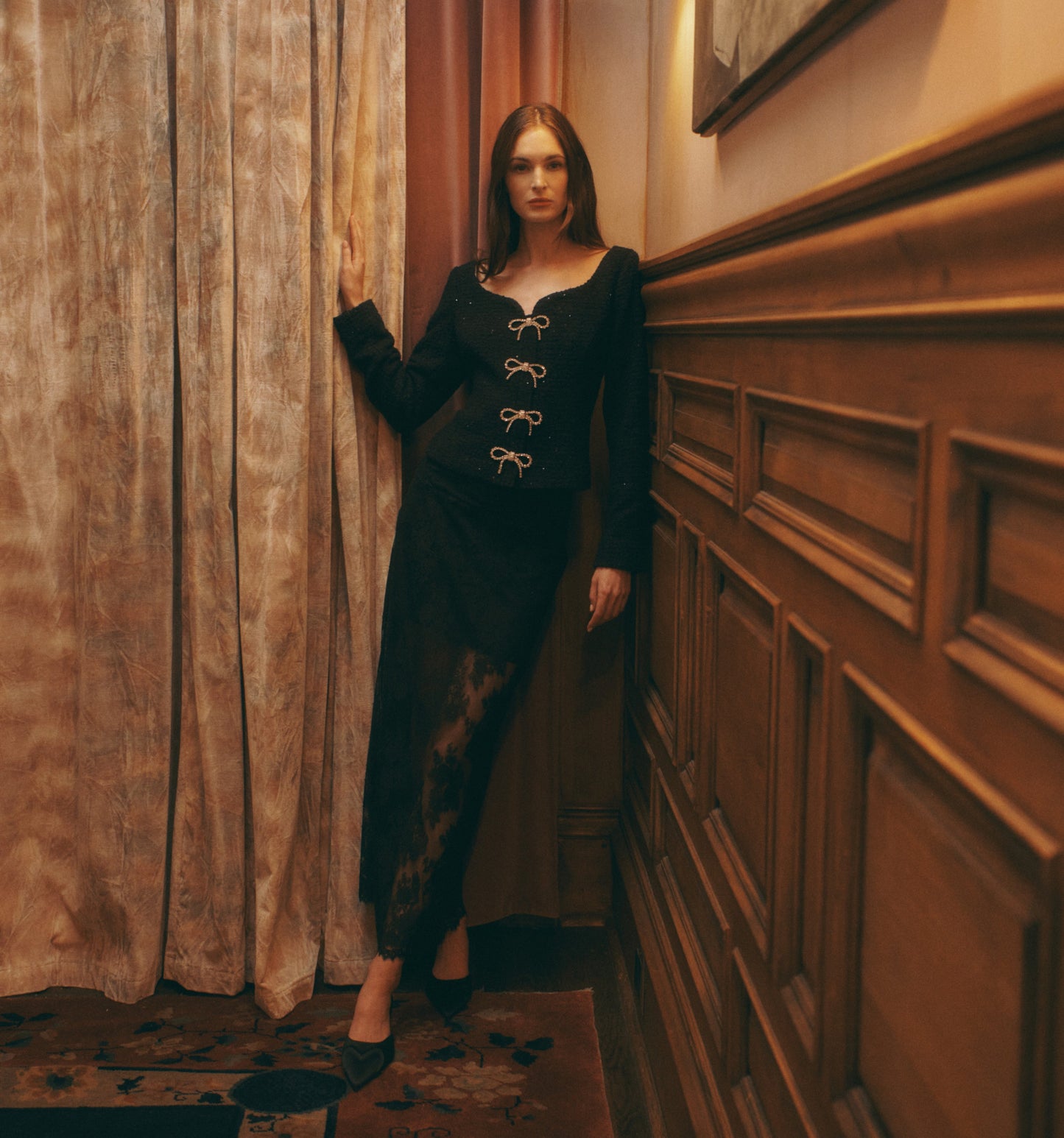 The Lark Skirt - Black Lace