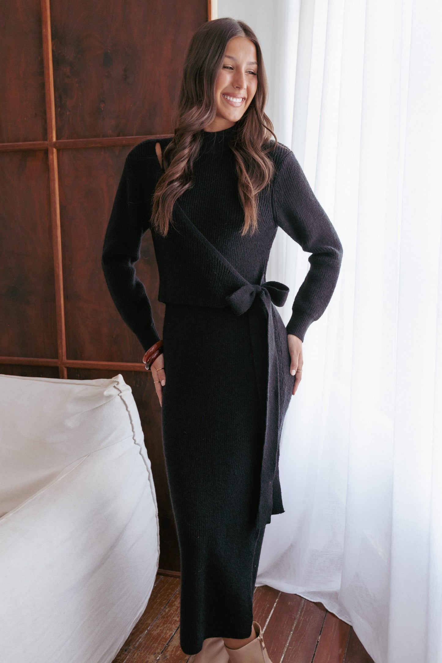 Aerin Knit Dress - Black