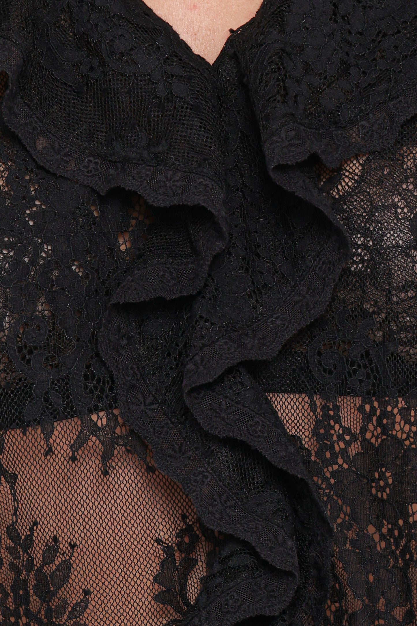 Adhanna Lace Top - Black