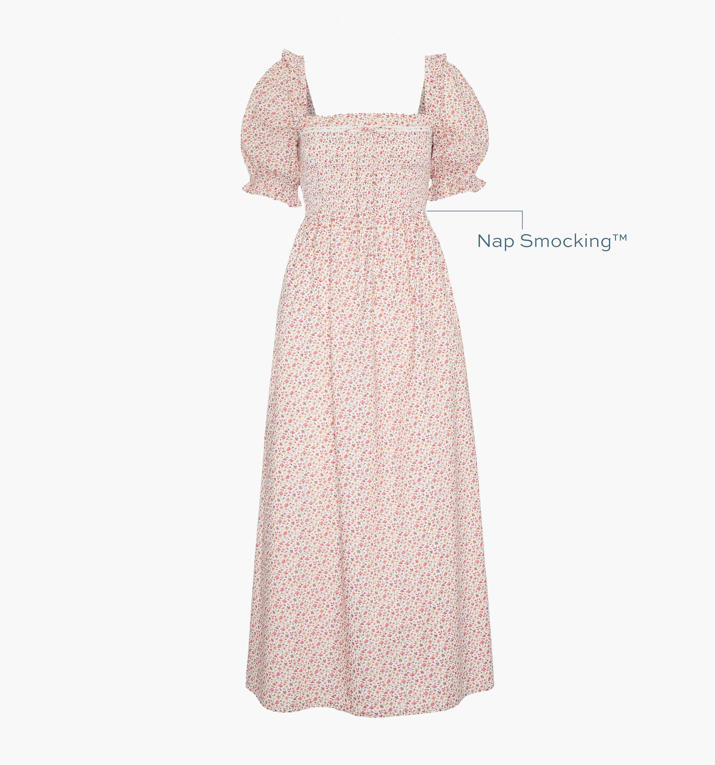 The Scarlett Nap Dress - Ivory Geo Ditsy