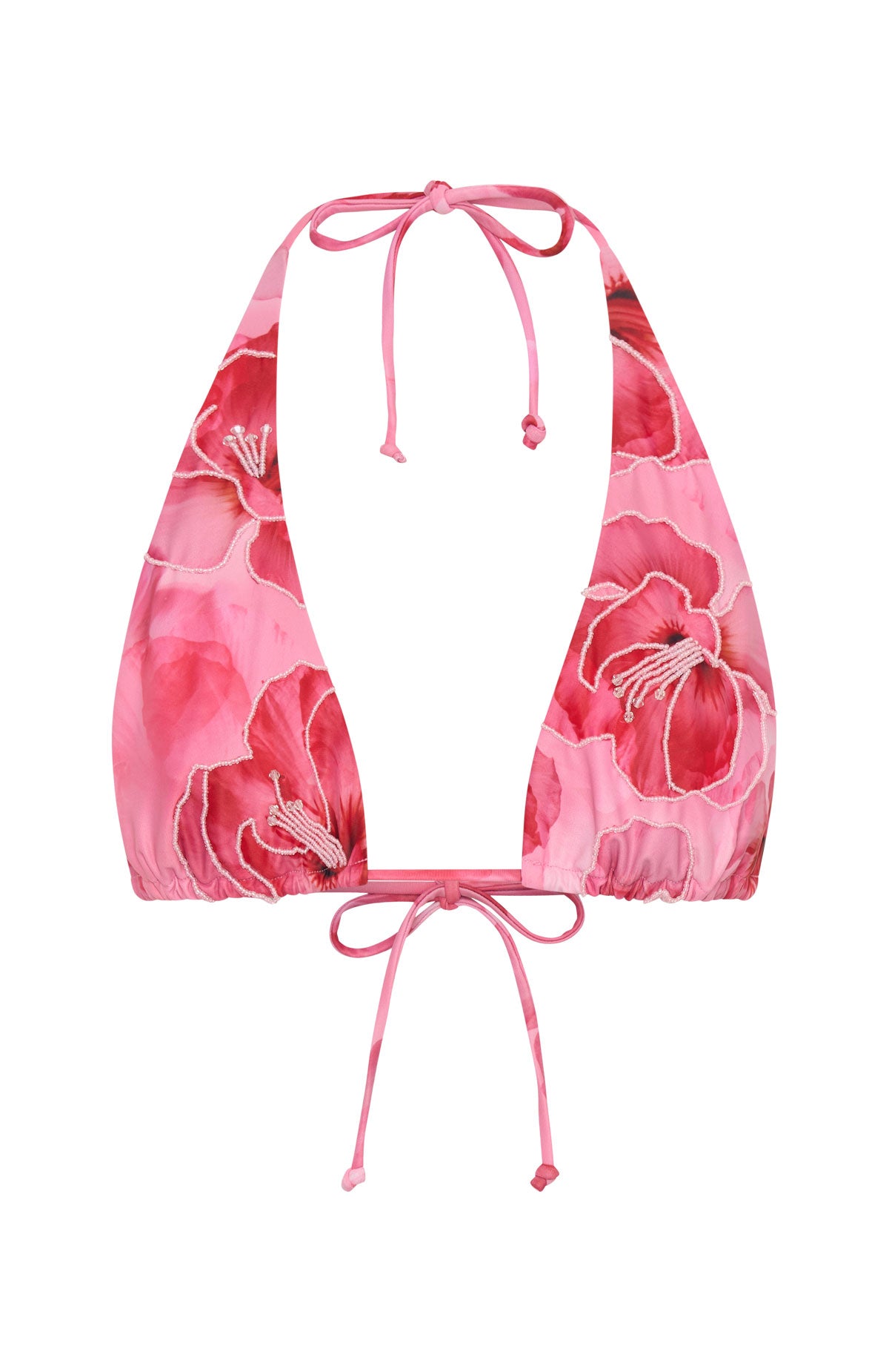 San Marino Beaded Bikini Top Sugar Rose