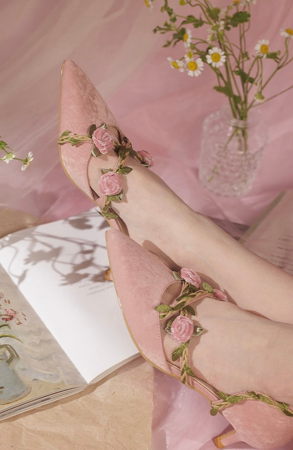 Vining roses shoes