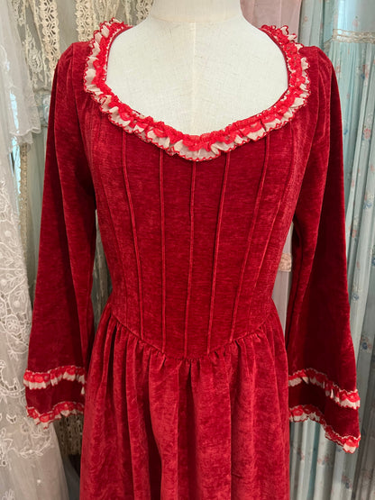 Red chateau dress