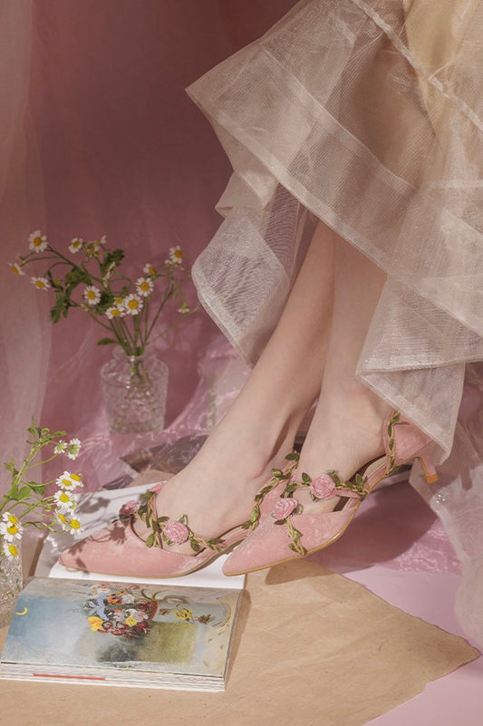 Vining roses shoes