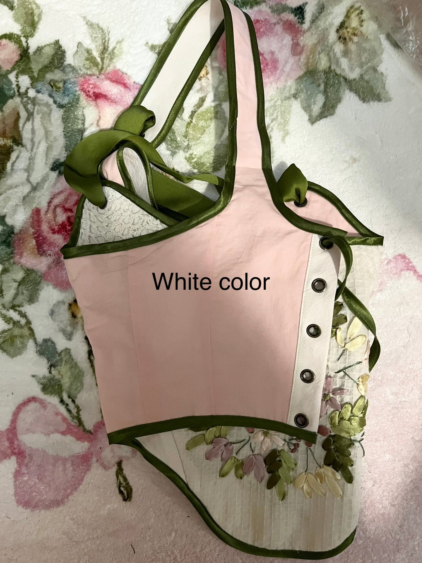 Ribbonwork Bouquet corset