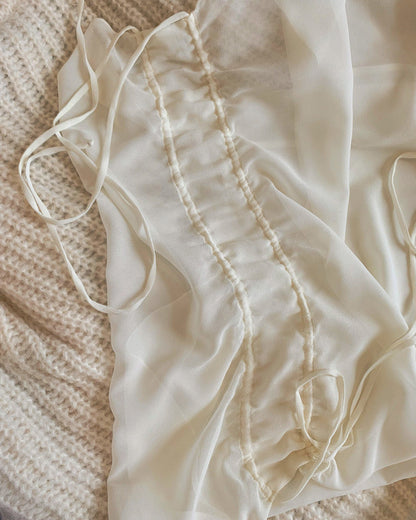 White orchid dress