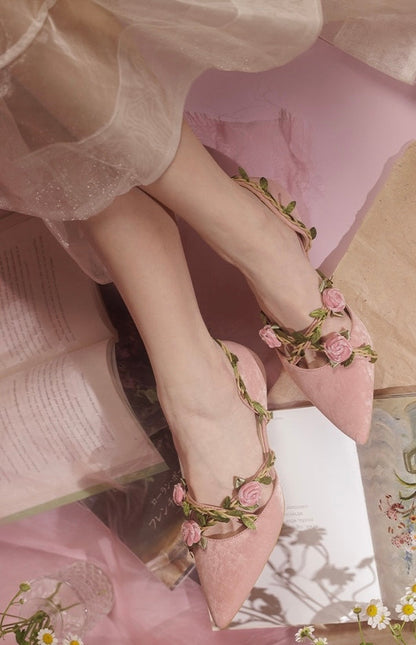 Vining roses shoes