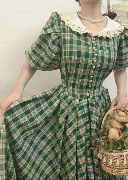 Nostalgic plaid dress
