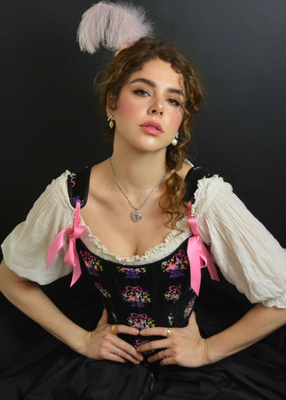Panier de fleurs corset 💐