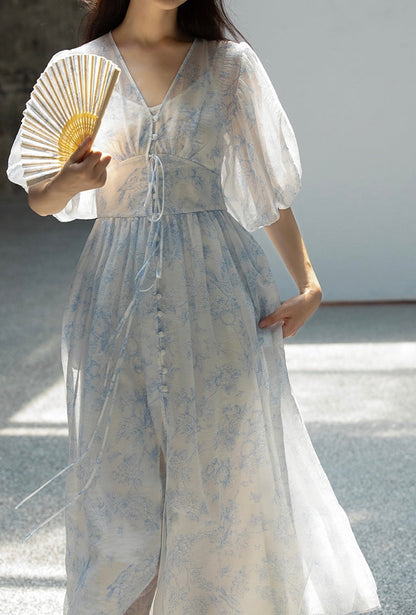 Ceramic-print dress