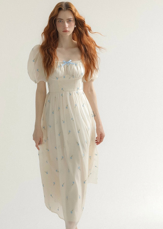 Nude bouquet dress