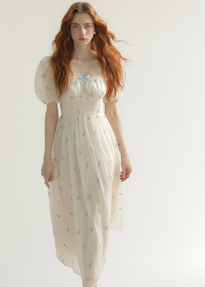 Nude bouquet dress