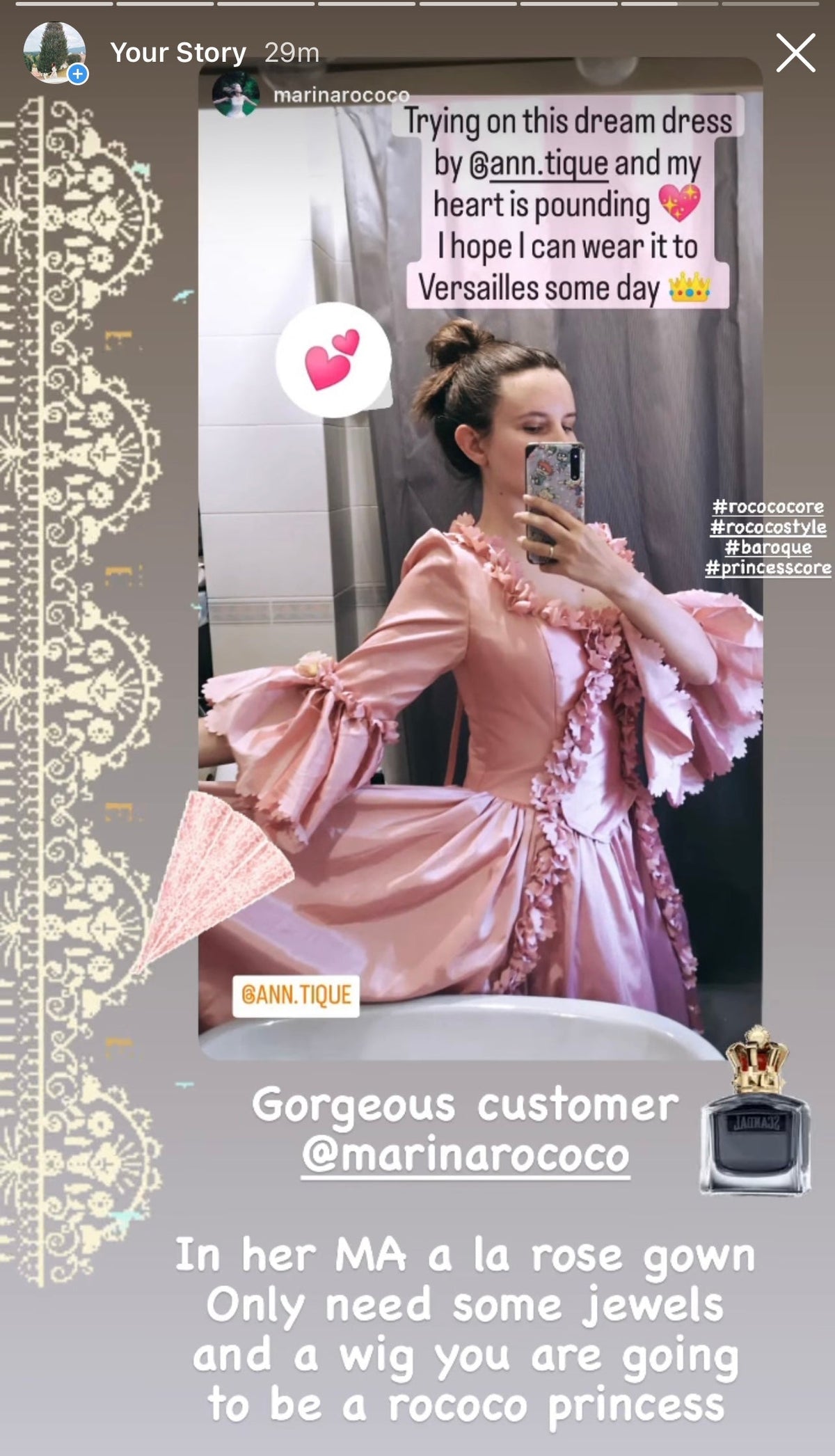 Marie Antoinette gown