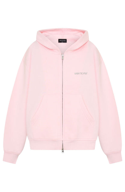 Test Drive Boxy Zip Front Hoodie Icy Pink