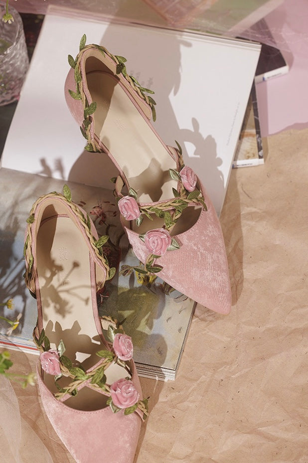 Vining roses shoes