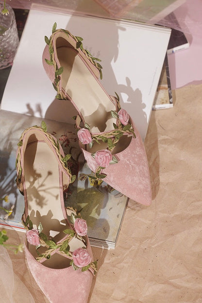 Vining roses shoes