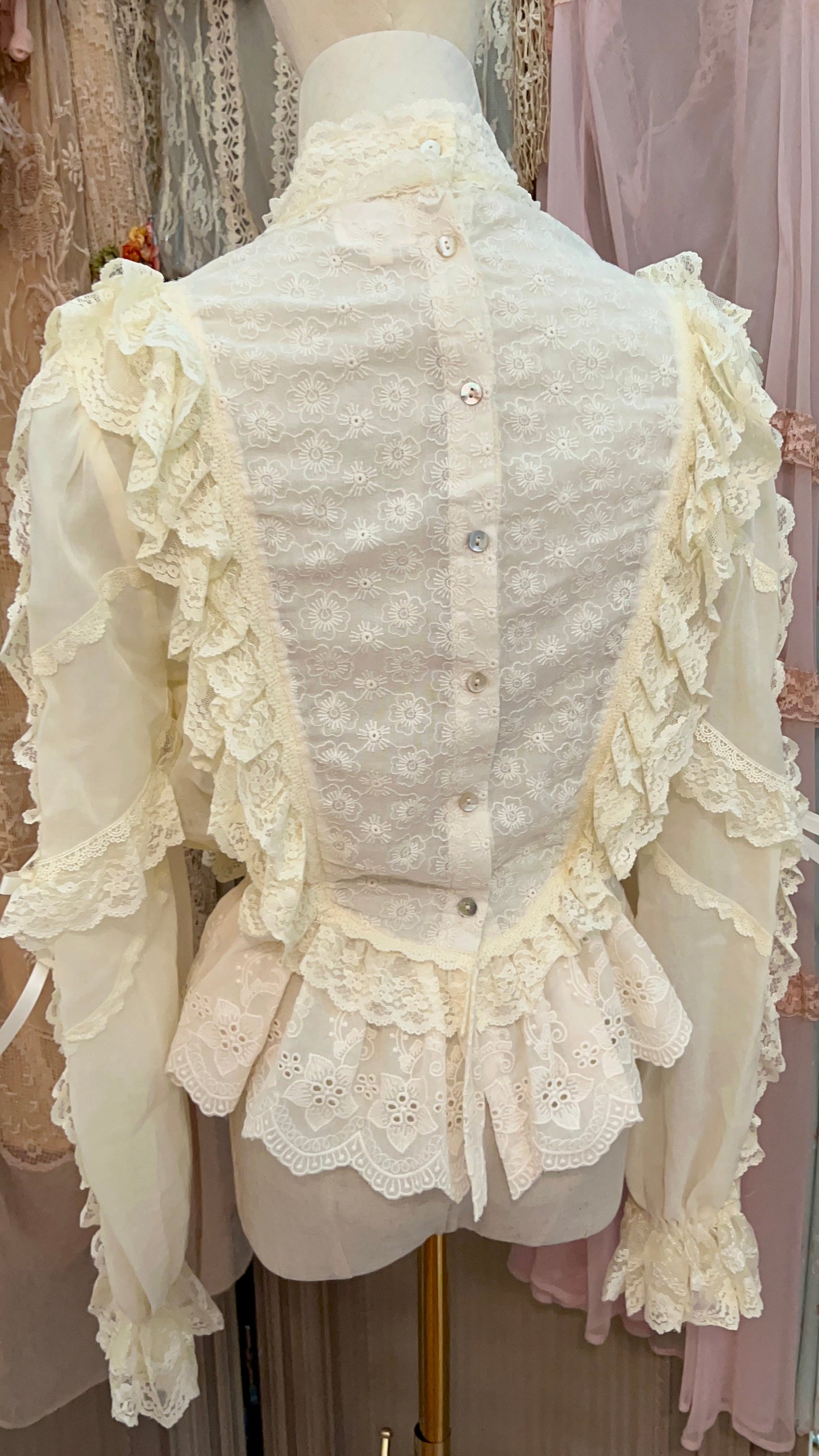 Victorian romance blouse