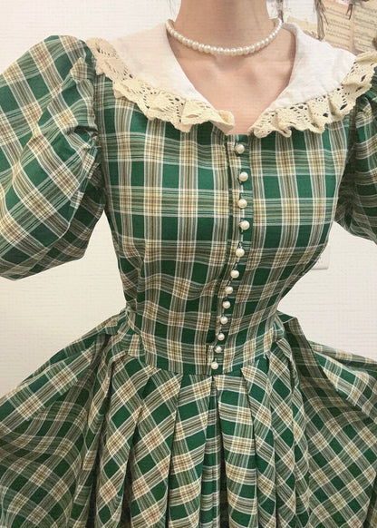 Nostalgic plaid dress
