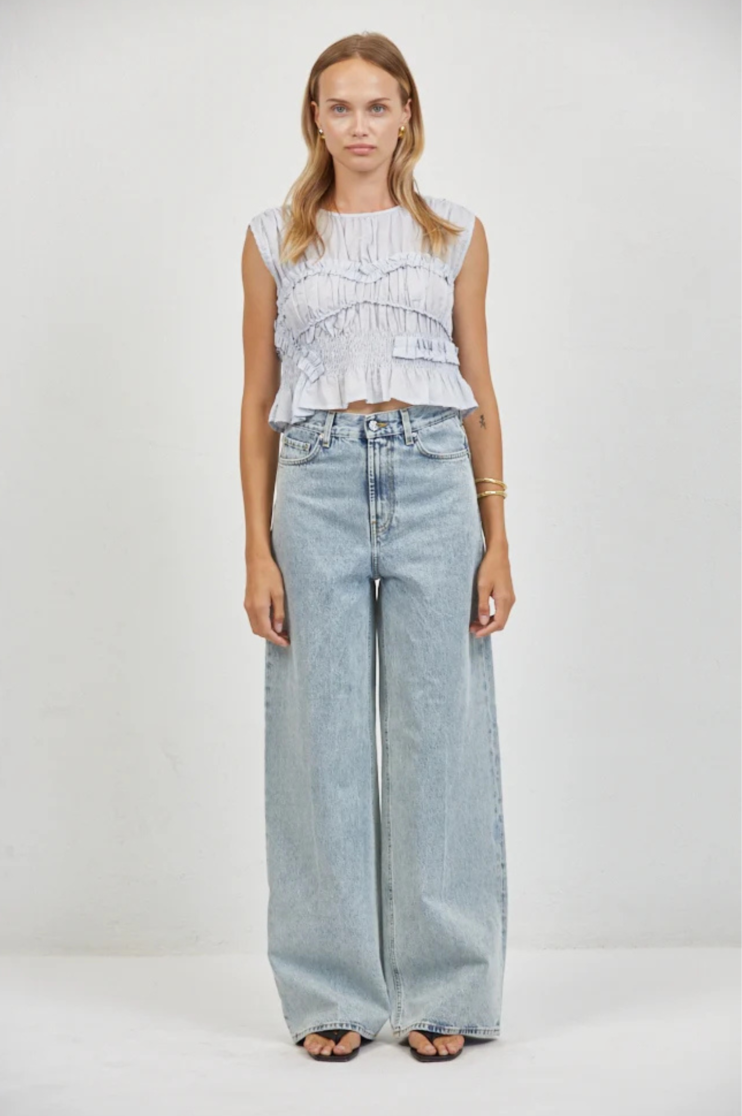 Jeanie Ruffle Top