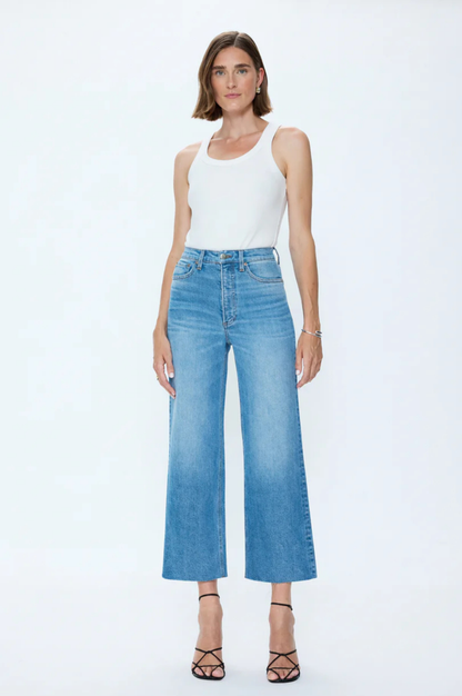 Lana Crop High Rise Ultra Wide Leg - Wild Heart