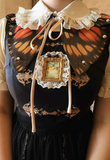 Butterfly garden collar