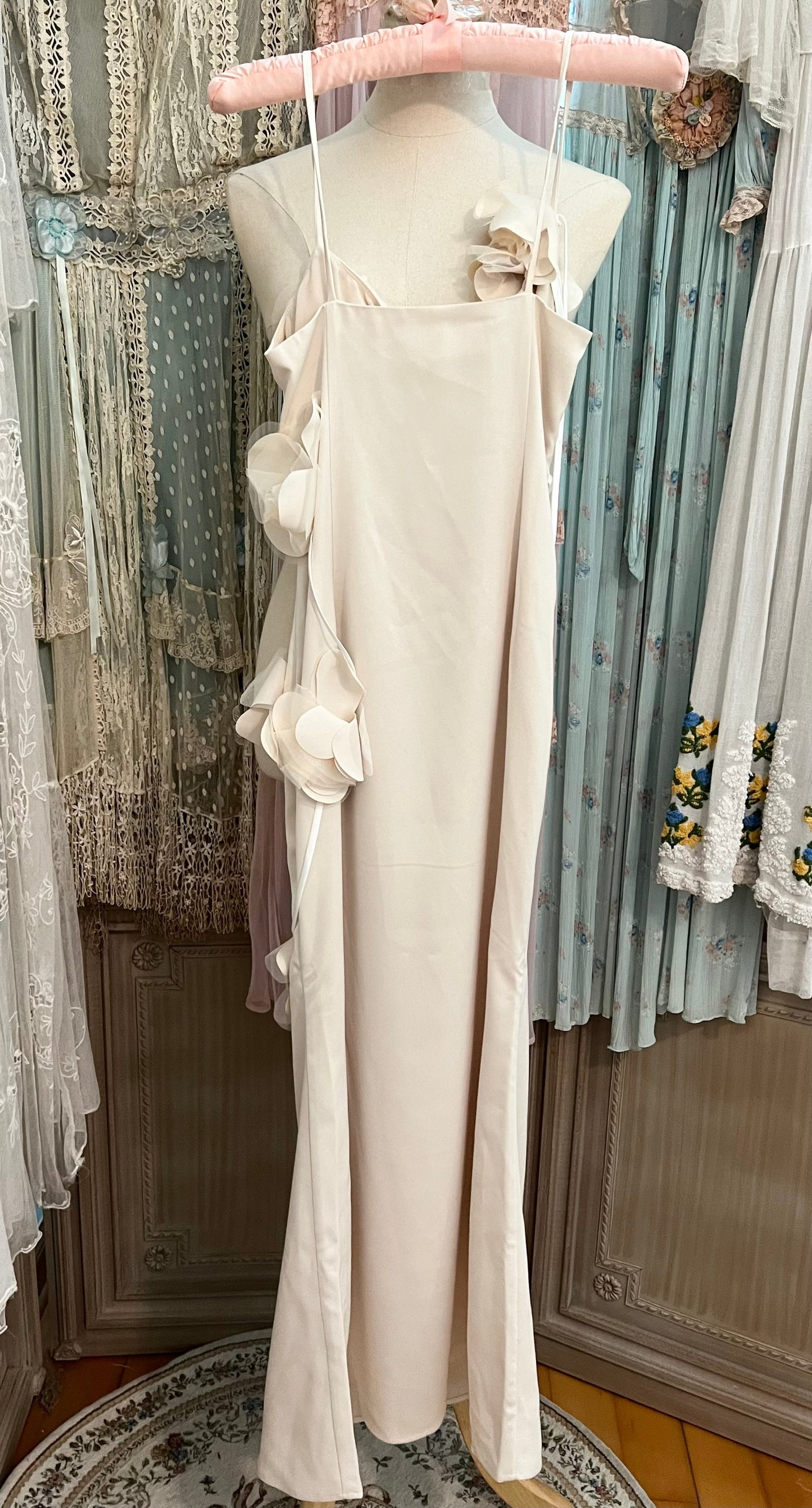 White orchid dress